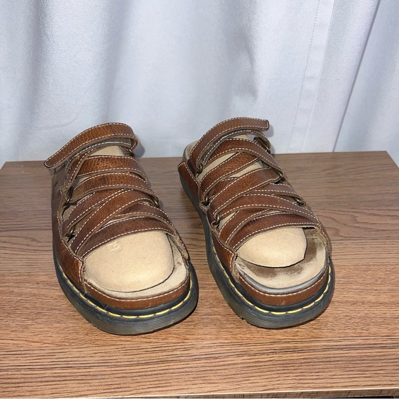 Vintage Dr. Martens Dune Fisherman Leather Platform Sandals Y2KMen’s 10
